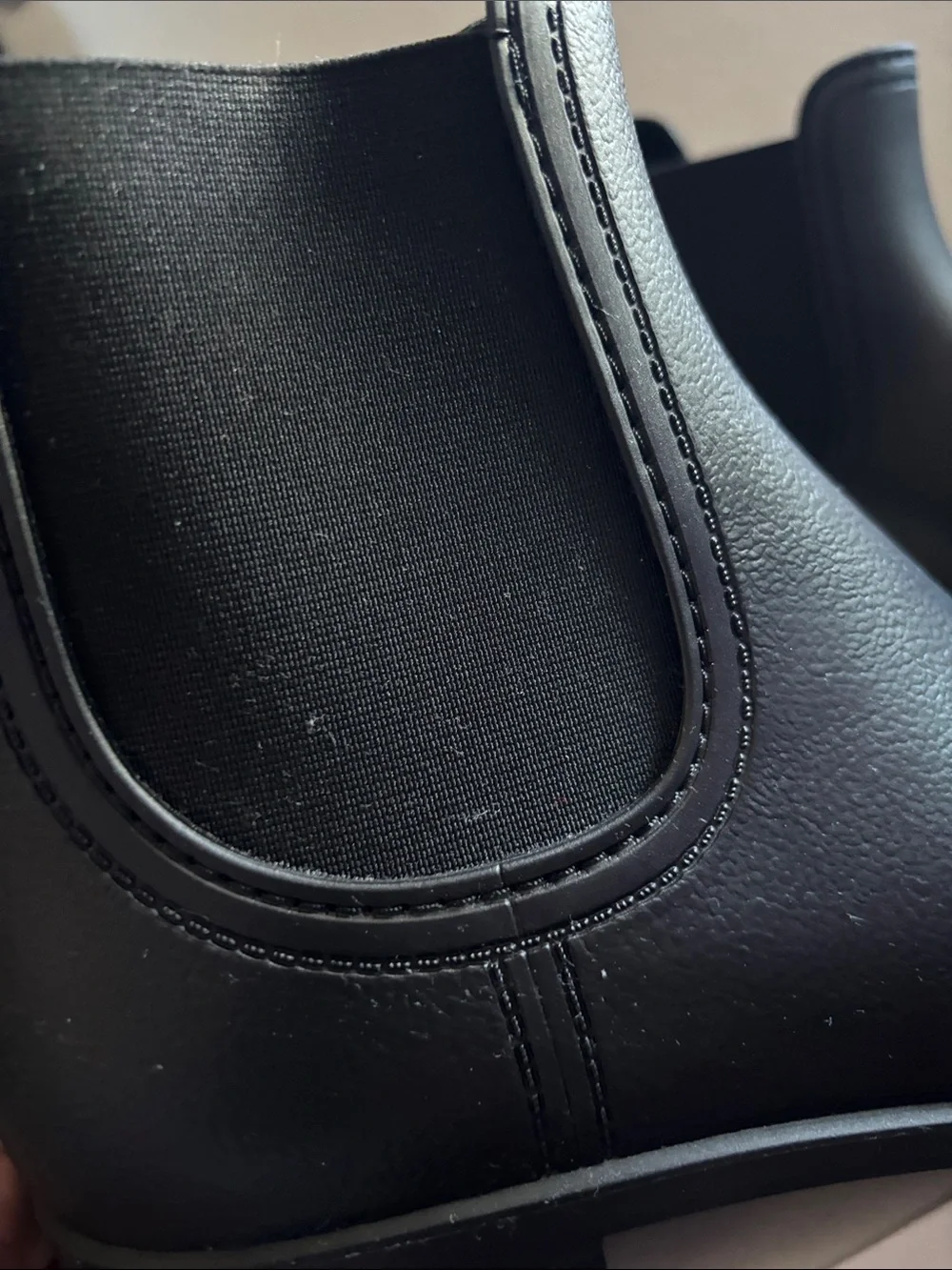 Aldo Black Chelsea Rain Ankle Boots